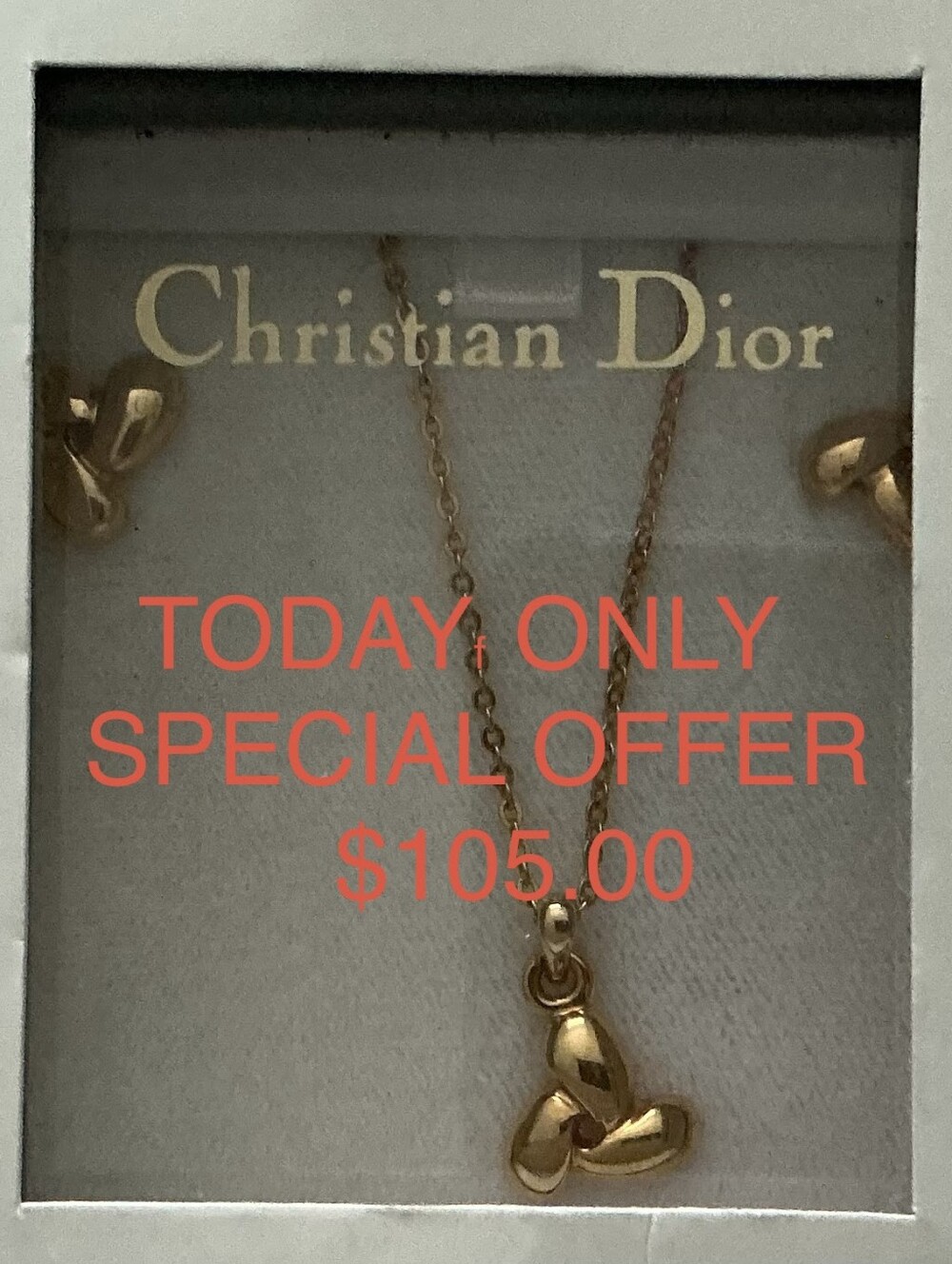 Vintage Dior Boutique /Knot Jewelry Set /Approx. 7g /Signed Box & Sleeve/